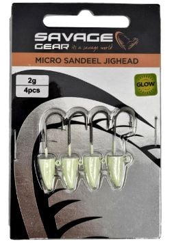 Savage Gear LRF Micro Sandeel JigHead (GLOW)