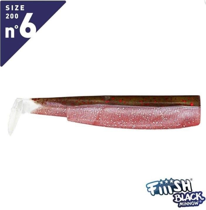 FIIISH Black Minnow 200 (20cm) No.6 Gövde (2 adet) BM161 - 2 adet Gövde - Rose