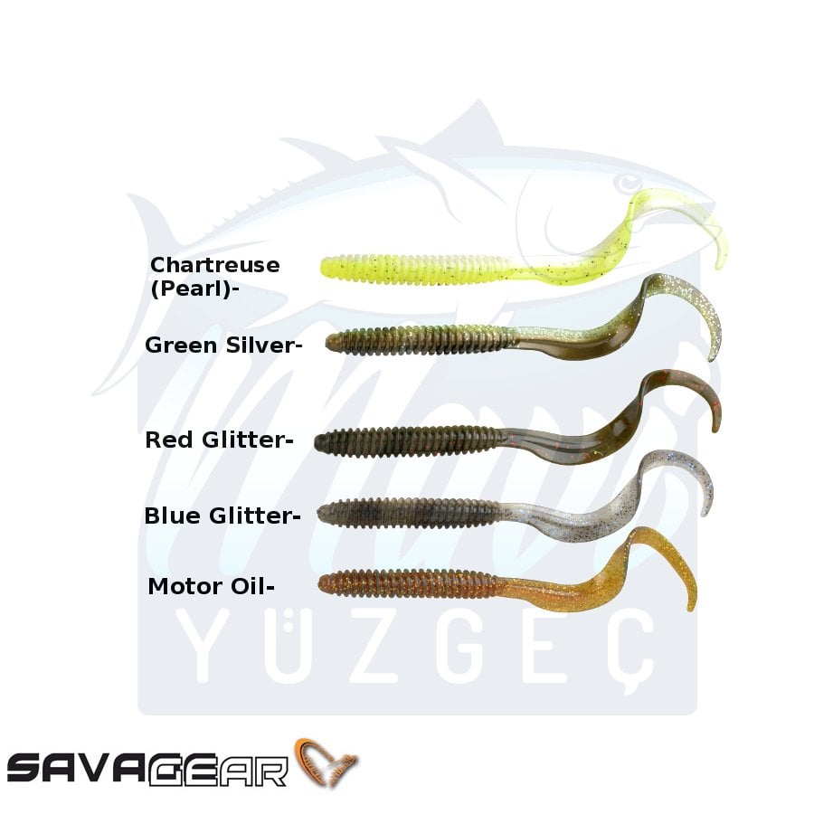 Savage gear LB Rib Worm 110 mm 8 Adet Suni Yem