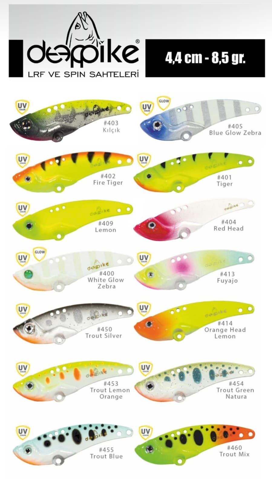 Deepvib 400 7.5gr 4.5cm Vibrasyon Yem Serisi