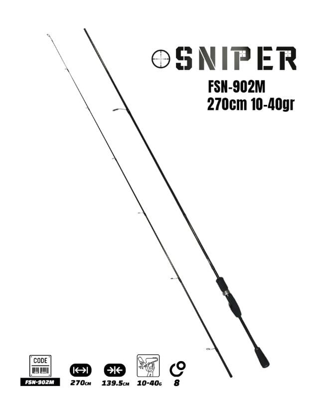 Fujin Sniper 270cm 10-40gr Spin Kamış FSN-902M