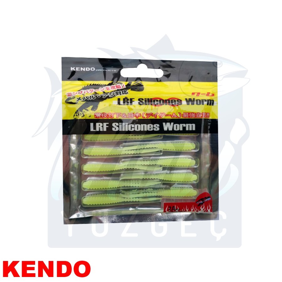Kendo Karides Kokulu LRF Silikonu 5.08cm Suni Yem 07 (Glow)
