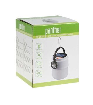 Panther PT-2021 USB Şarjlı Solar Kamp Lambası