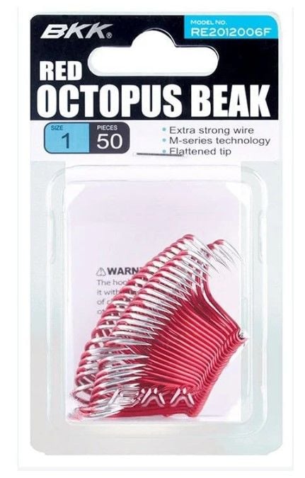 BKK Red Octopus Beak 50 Adet Olta İğnesi 6/0