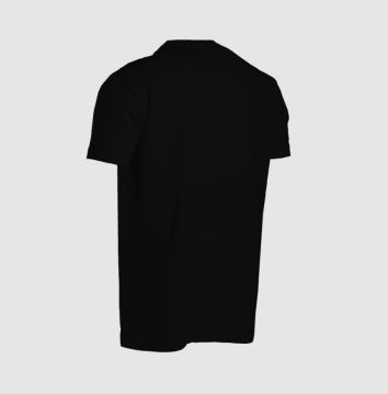 Graphite Kısa Kollu Bisiklet Yaka T-Shirt DJ Ahtapot Desenli-Black