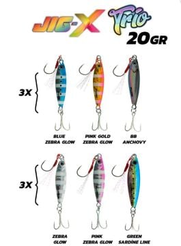 Fujin Jig-X Trio 3lü Micro Jig 20gr