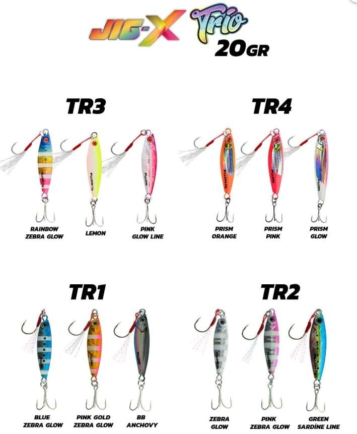 Fujin Jig-X Trio 3lü Micro Jig 20gr