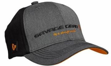 Savage Gear Strike Cap Onesize Grey Melange/Black Şapka
