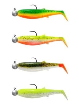 Savage Gear Cannibal Shad 10cm 9gr+10gr #3/0 Dark Water 4+4 Adet Sahte Balık