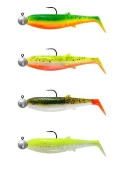 Savage Gear Cannibal Shad 8cm 5gr+7.5gr #2/0 Dark Water 4+4 Adet Sahte Balık