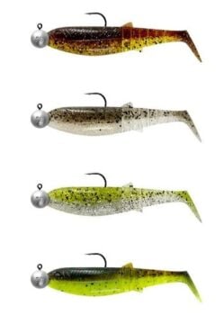 Savage Gear Cannibal Shad 6.8cm 3gr+5gr #1/0 Clear Water 4+4 Adet Sahte Balık