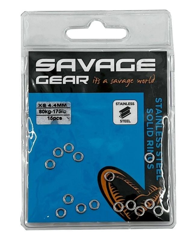 Savage Gear Solid Rings SS 15 Pcs