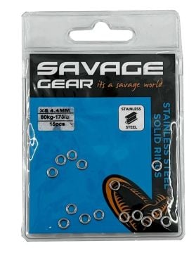 Savage Gear Solid Rings SS 15 Pcs