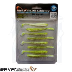 Savage Gear 3D LB Fry 50 8 Adet Suni Yem Yellow Chart Pearl