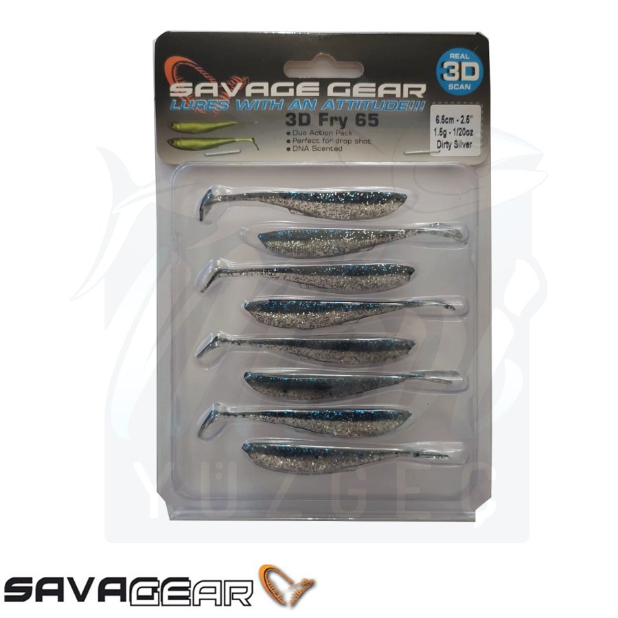 Savage Gear 3D LB Fry 65 8 Adet Suni Yem Dirty Silver