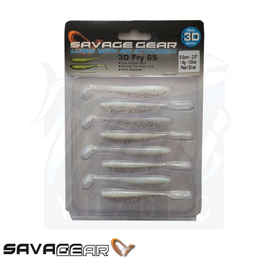 Savage Gear 3D LB Fry 65 8 Adet Suni Yem Pearl Silver
