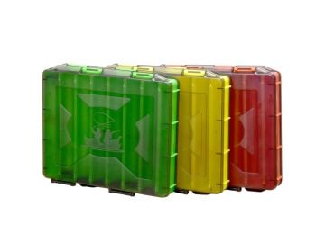 Alves Yerli Üretim Çift Taraflı Büyük Boy Maket Balık Kutusu 14 Bölmeli (22 cm Kapasite